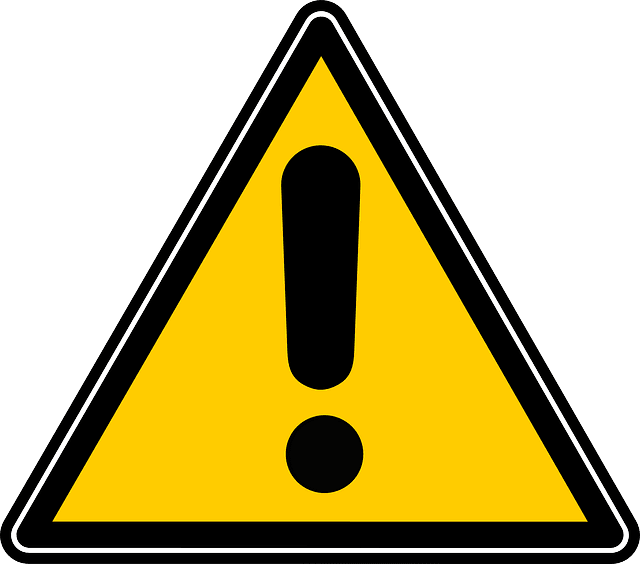 Attention Icon, yellow triangle