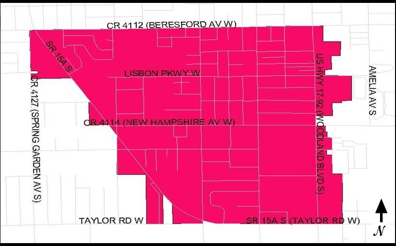 Spring Hill Boundary Map
